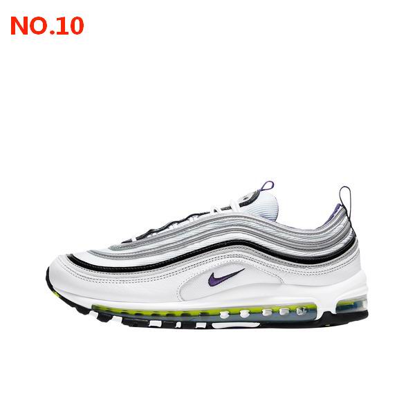 Nike Air Max 97 Men Shoes White Green;